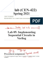 DSD Lab (CEN-422) : Spring 2021