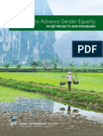 GEF Guidance On Gender