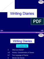 Writing Diaries: © Boardworks LTD 2001