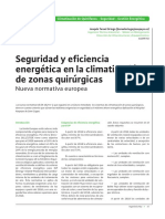 Seguridad y Eficiencia Energética en La Climatización de Quirófanos