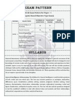 Exam Pattern: SSC-JE Exam Pattern For Paper - I (Computer Based Objective Type Exam)