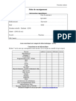 Fiche Der Enseigne Ment