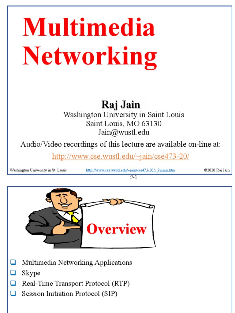 Introduction To Multimedia Networking | PDF | Session Initiation ...