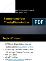 Formatting YourThesis-Dissertation Summer 2019