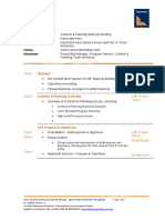 Meeting Date Time Venue Attendees: 15min Project / Bid Manager C&P Project Owner All Attendees 20min C&P Project Owner