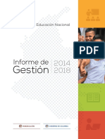 Informe de Gestión MEN 2014-2018