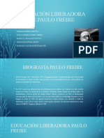 Educación Libertadora de Paulo Freire