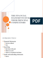The Financial Statements of Banks and Their Principal Competitors