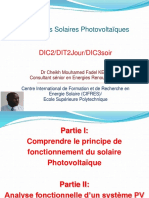 Solaire PV Historique Effet Photoelectrique Analyse Fonctionnelle Types Applications