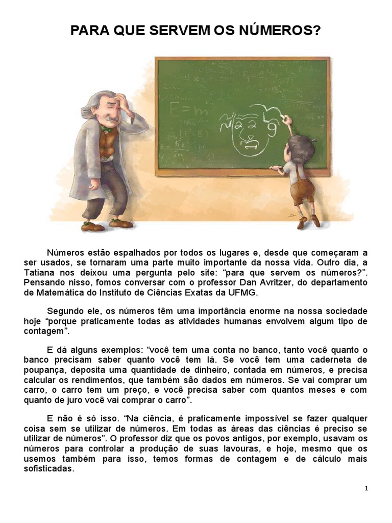 Para Que Servem Os Números | Download grátis PDF | Science | Ensino de ...