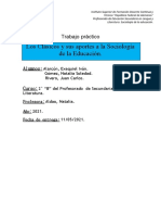 Alarcón, Gomez, Rivero. TP - Clásicos. Sociología 2021