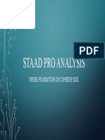 STAAD PRO ANALYSIS VESSEL FOUNDATION On COHESIVE SOIL