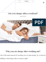 Are you sleepy after a workout_ - Katy Mattress