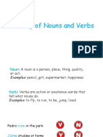 Activity of Nouns and Verbs