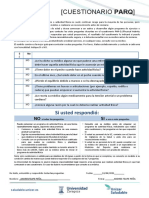 Formulario PAR-Q - DEPORTE UNIVERSITARIO 2021-1