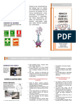 Folleto Normas de Seguridad e Higiene en El Laboratorio