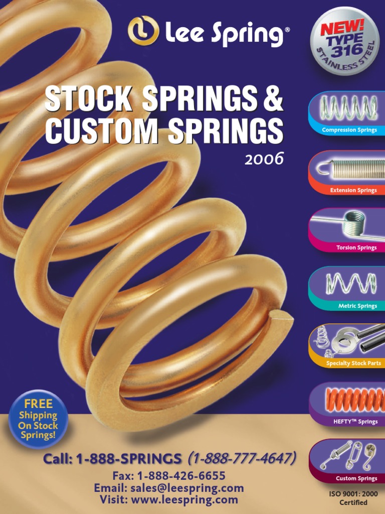 Lee Springs | PDF | Stainless Steel | Pricing
