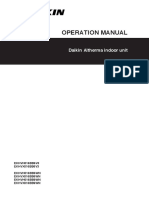 Operation Manual: Daikin Altherma Indoor Unit