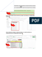 Procedimientos para Registrar La Infromación en La Base de Datos de Google Drive