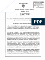 Previsora-Decreto 473 Del 12 de Mayo de 2021