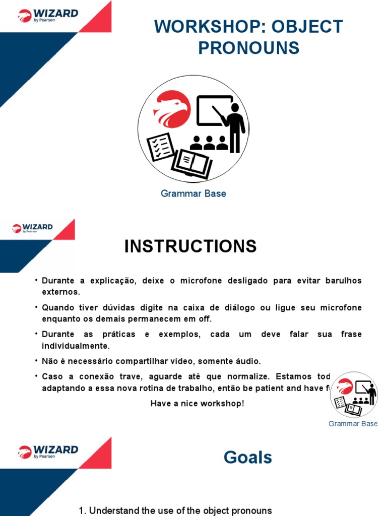 Workshop: Object Pronouns: Grammar Base | PDF | Syntax | Semantic Units
