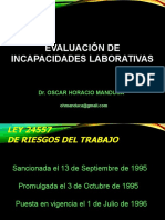 Evaluación de Incapacidades en La LRT