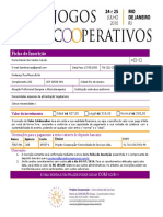 JOGOS COOPERATIVOS FichadeInscricao Formulário