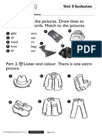 Kid's Box: Part 1. Look at The Pictures. Draw Lines To Complete The Words. Match To The Pictures