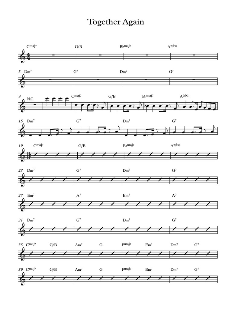 Together Again - 1 - Full Score | PDF