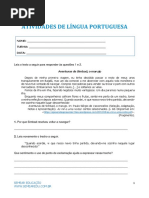 Português 4ºano - Atividades em PDF
