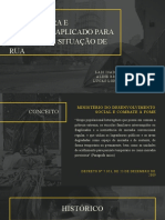 Arquitetura e Urbanismo Aplicado para Pessoas em Situação de Rua