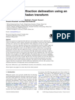 Automated Diffraction Delineation Using An Apex-Shifted Radon Transform