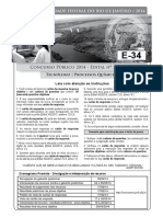 Concurso Público 2014 - Edital Nº 342/2013: Tecnólogo - Processos Químicos