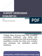 Konsep Kebidanan Komunitas