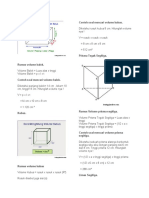 Rangkuman Volume Bangun Ruang