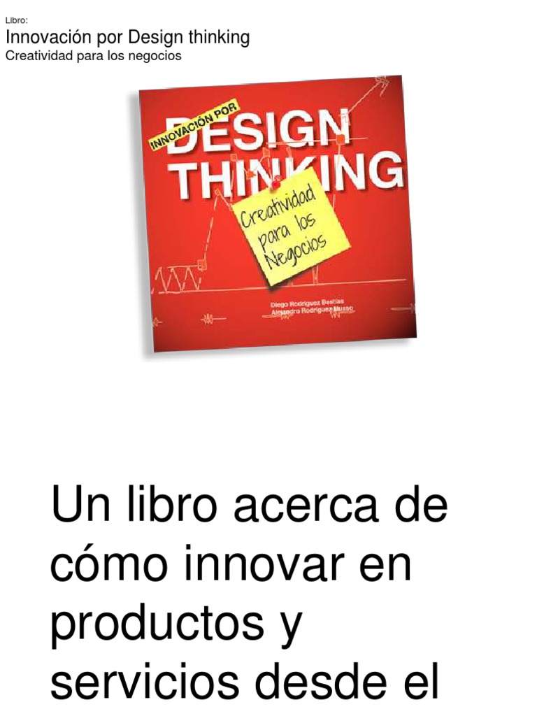 Innovación por Design Thinking PDF Gratis | PDF