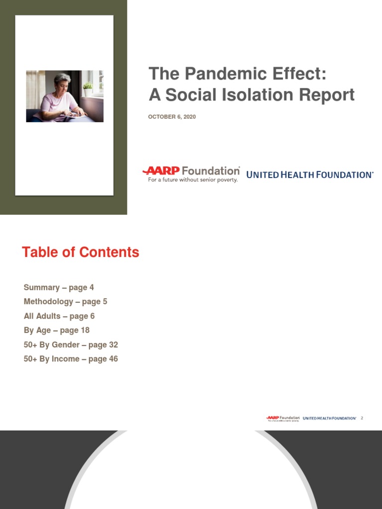 Pandemic-Induced Social Isolation Report | PDF | Anxiety | Health ...