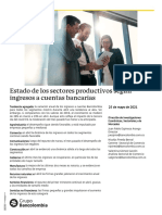 Informe Estado de Sectores Según Ingresos - Mayo 2021