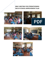 P.T.A. Assembly Meeting For Strengthening and Crafting of School Improvement Plan
