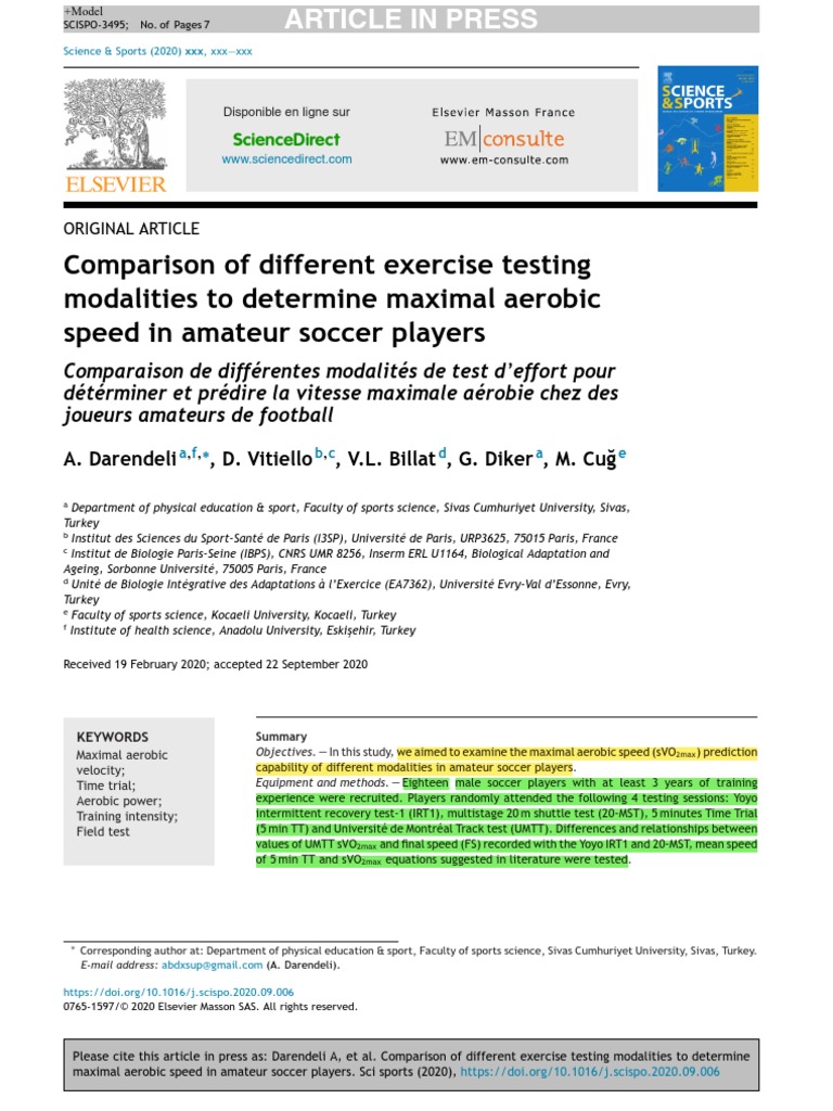 Comparison of Different Exercise Testing Modalities To Determine