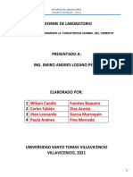 Informe de Laboratorio - Concreto Reforzado