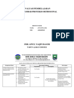 Evaluasi Pembelajaran Menggambar Proyeksi Orthogonal: TAHUN AJARAN 2020/2021