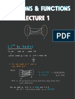 Relations & Functions Lecture 1: The Basics