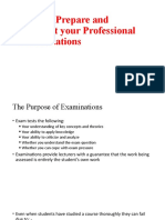 How To Prepare and Attempt Your Professional Examinations