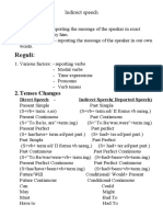 Indirect Speech VIII