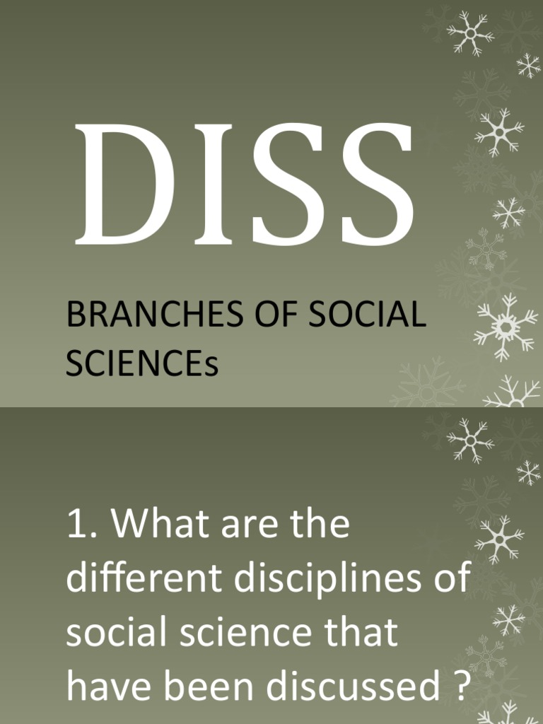 Branches of Social Sciences | PDF