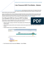 Cara Mengubah SSID Dan Password WiFi First Media - Modem Cisco DPC2320 (Unknown)