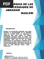 Diapositiva de La Jerarquia de Las Necesidades de Abraham Maslow (Autoguardado)