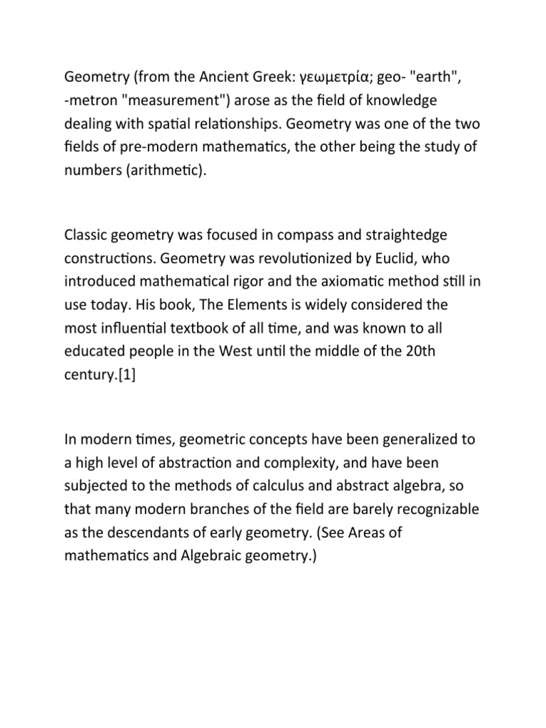 History of Geometry PDF