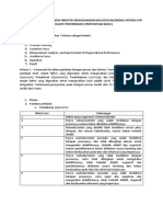 (Pertanyaan Basic) Kuesioner Penilaian Kinerja Industri Menggunakan Malcolm Baldridge Criteria For Excellent Performance